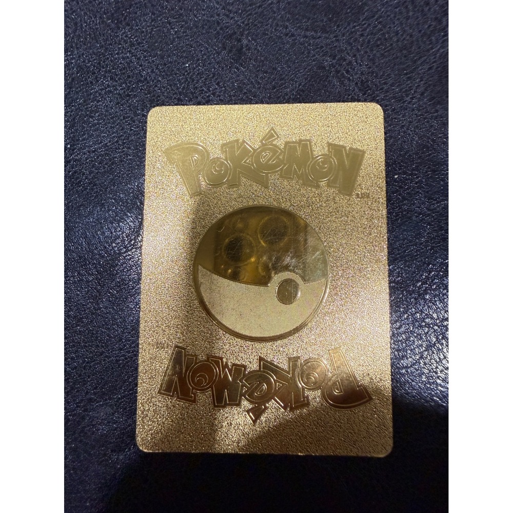 Gyarados VMAX Custom Gold Metal Pokemon Card Rainbow Rare Style Collectible